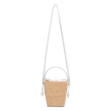 Viv Skate mini raffia bucket bag