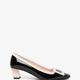 Belle Vivier 45 black and white pumps