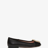 Tres Vivier black leather ballerinas