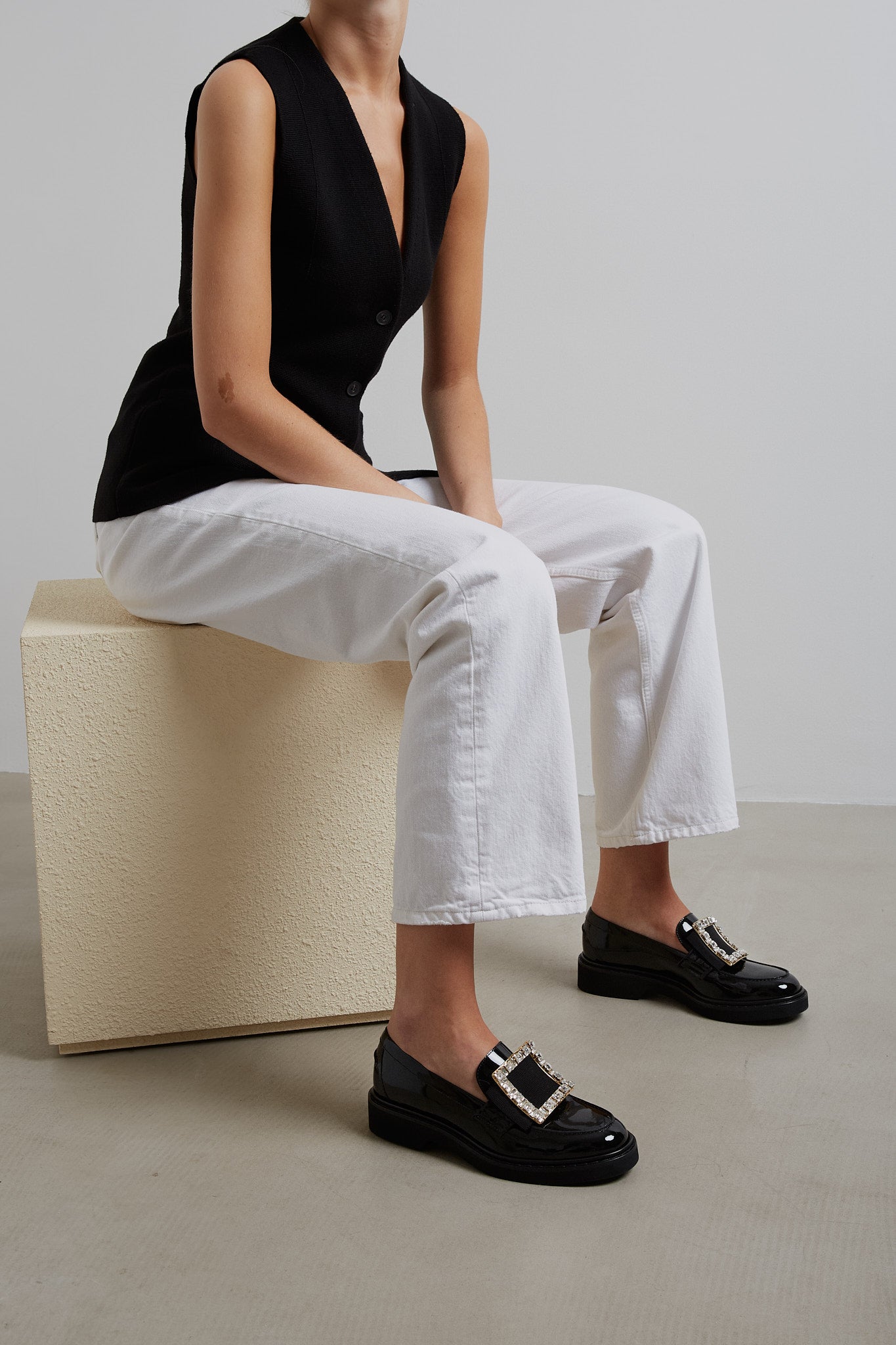 Roger Vivier | Viv Rangers black patent loafers | Savannahs