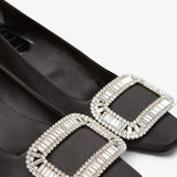 Belle Vivier 45 strass black pumps