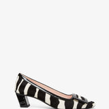 Belle Vivier 45 black and white pumps