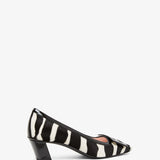 Belle Vivier 45 black and white pumps
