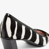 Belle Vivier 45 black and white pumps