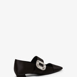 Belle Vivier 25 black satin pumps