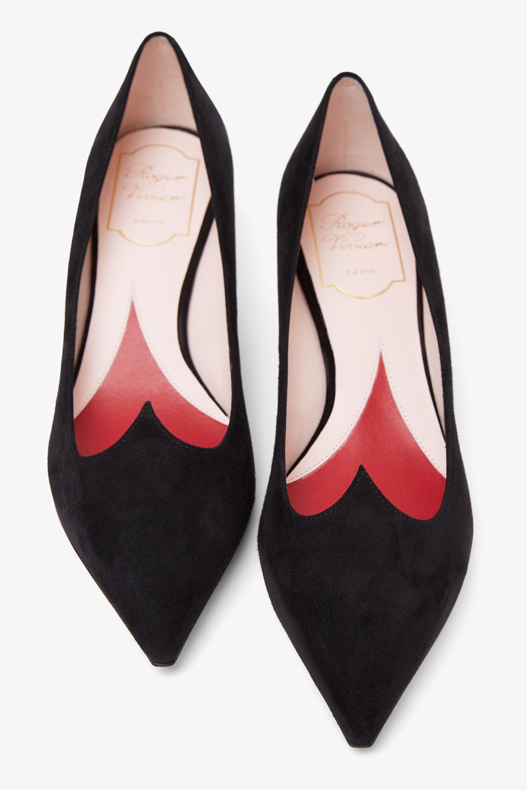 パンプス ROGER VIVIER I LOVE BLACK SUEDE DECOLLETES I Love Vivier suede pumps in black - Roger Vivier | Mytheresa