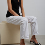 Viv canard 55 black and white slingbacks