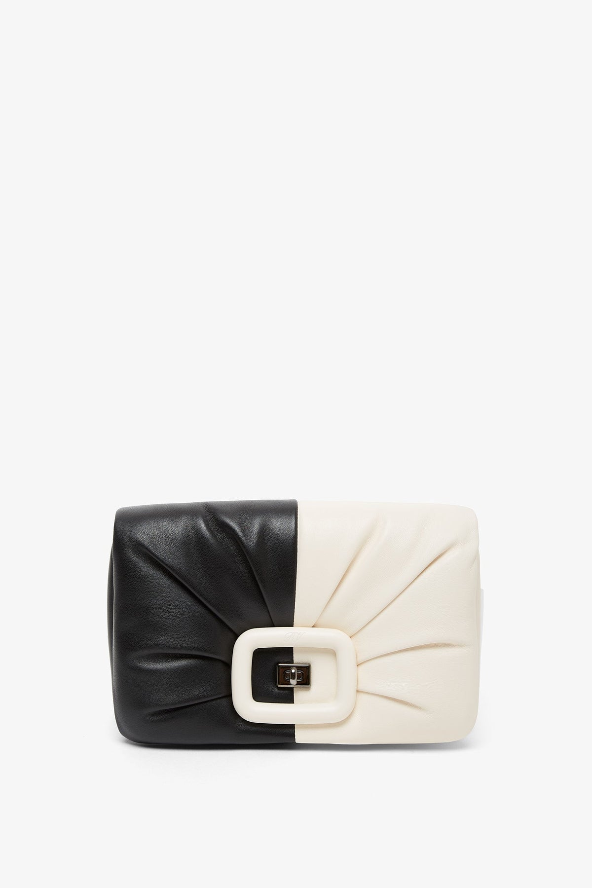 Roger Vivier Viv' Choc Black And White Bag