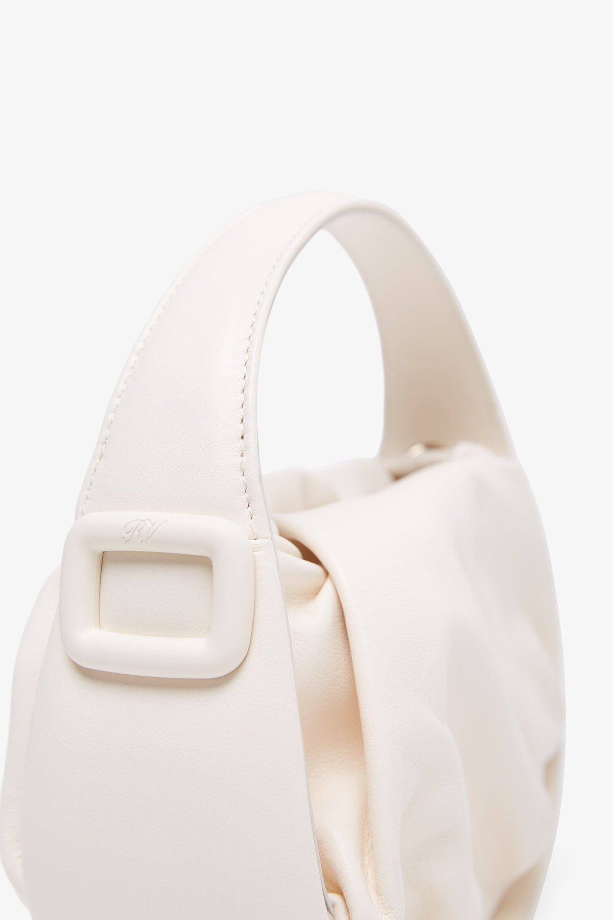 Roger Vivier Viv' Choc White Hobo Bag