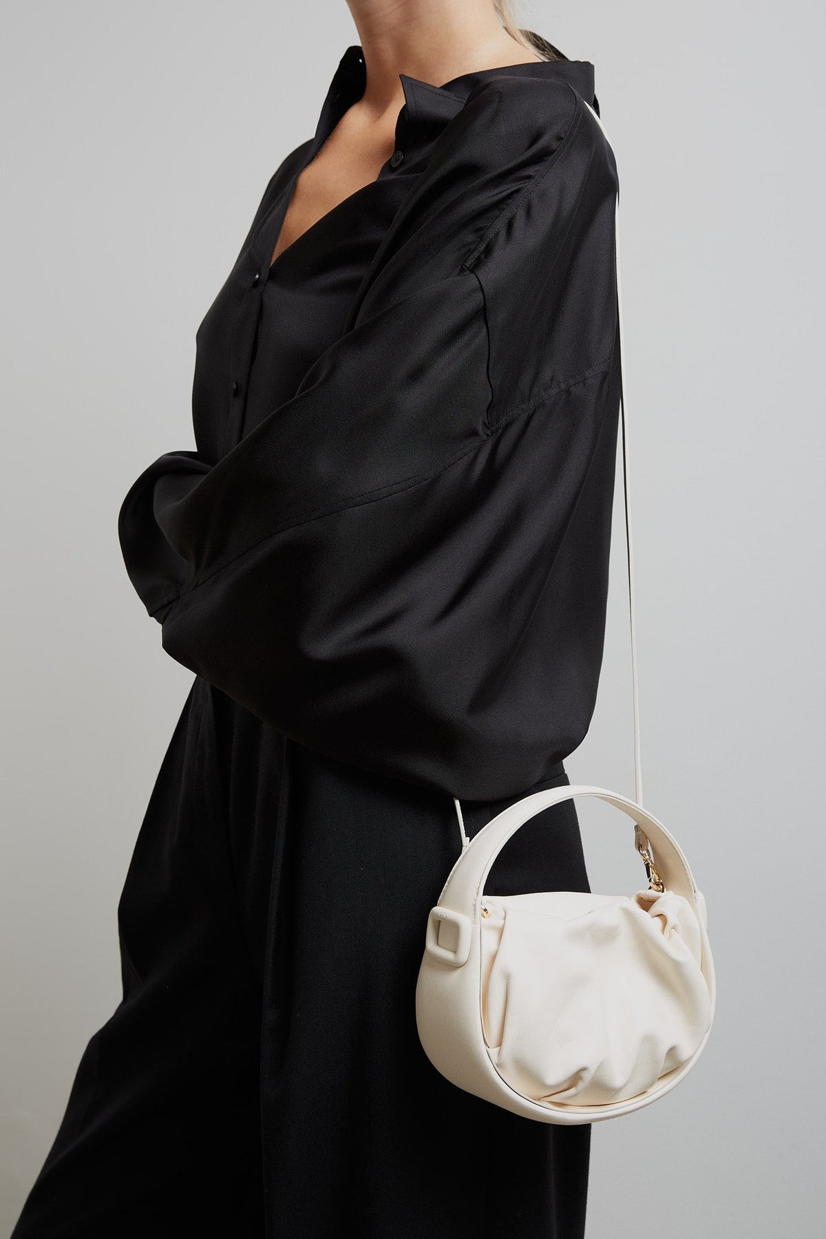 Roger Vivier Viv' Choc White Hobo Bag
