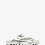 Slidy Viv silver slides