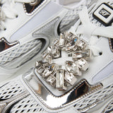 Viv on the run silver sneakers