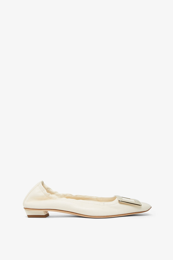 フラットシューズ ROGER VIVIER Woman Ballet flats Yellow Cream RVW57532530J9U Roger Vivier | Belle Vivier beige elastic bellerinas | Savannahs