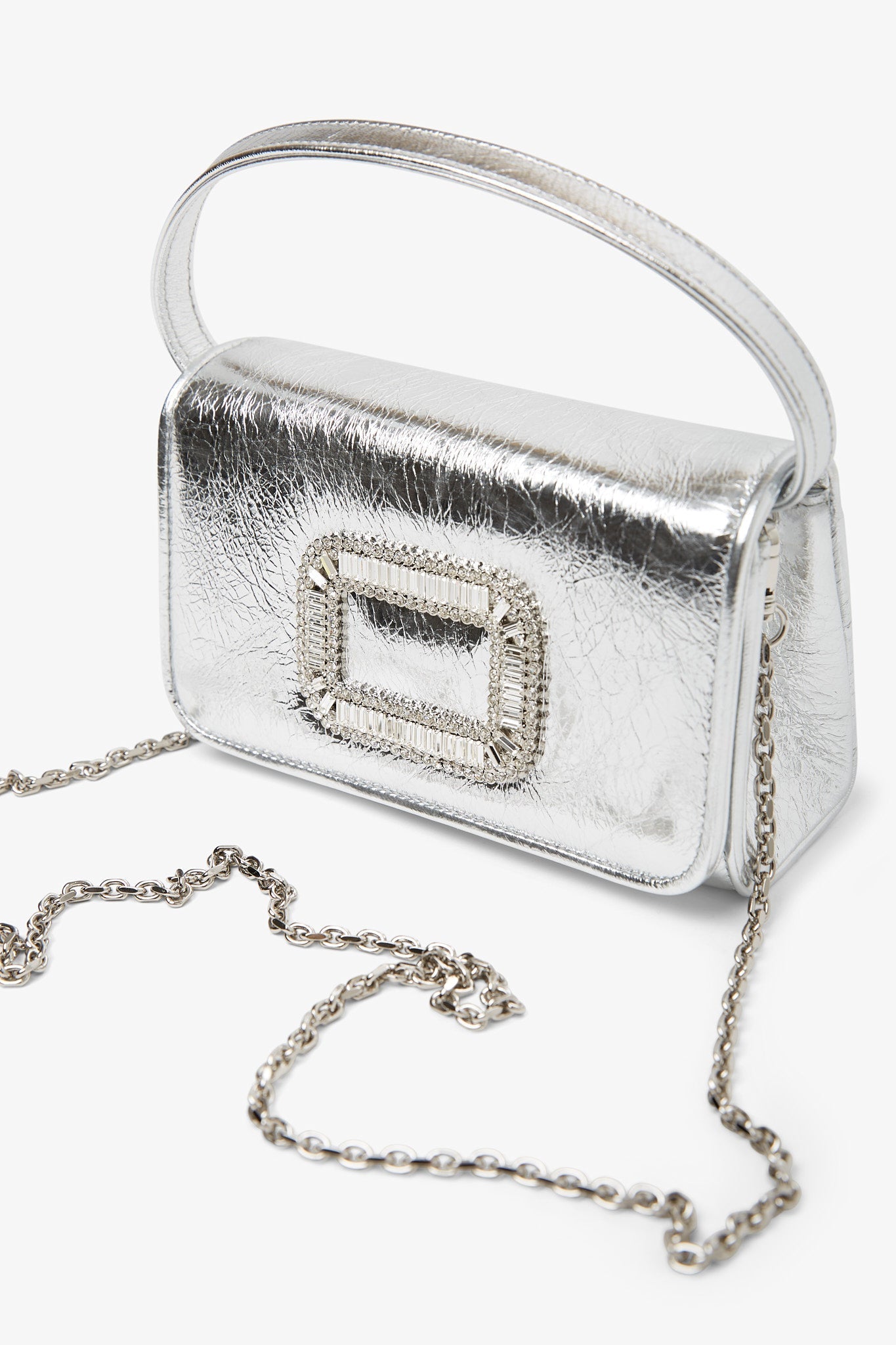 Roger Vivier | Pilgrim silver micro bag | Savannahs