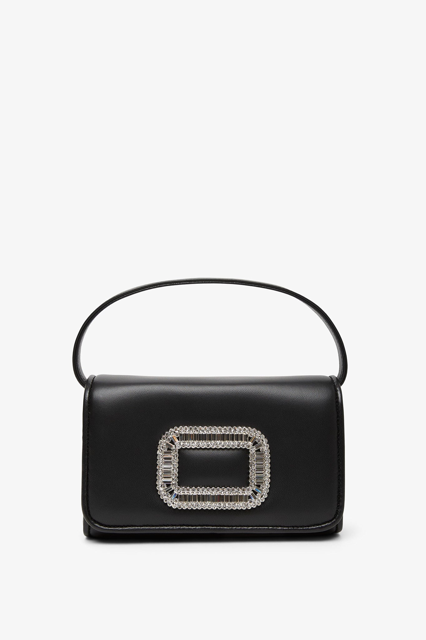 ショルダーバッグ・ポシェット Roger Vivier Mini Pilgrim Black Leather Bag Roger Vivier | Pilgrim black micro bag | Savannahs
