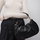 Viv Choc black medium hobo bag