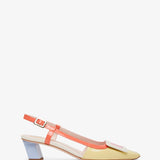 Belle Vivier 45 patent slingback pumps