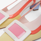 Belle Vivier 45 patent slingback pumps