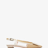 Belle Vivier braided slingback flats