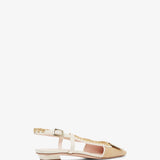 Belle Vivier braided slingback flats