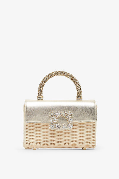 Roger Vivier | Jewel Efflorescence rattan mini bag | Savannahs
