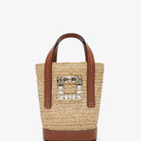 Viv Skate embellished raffia bucket bag