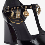 Tres Vivier 85 black with gold charms
