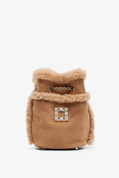 Tres Vivier shearling back pack