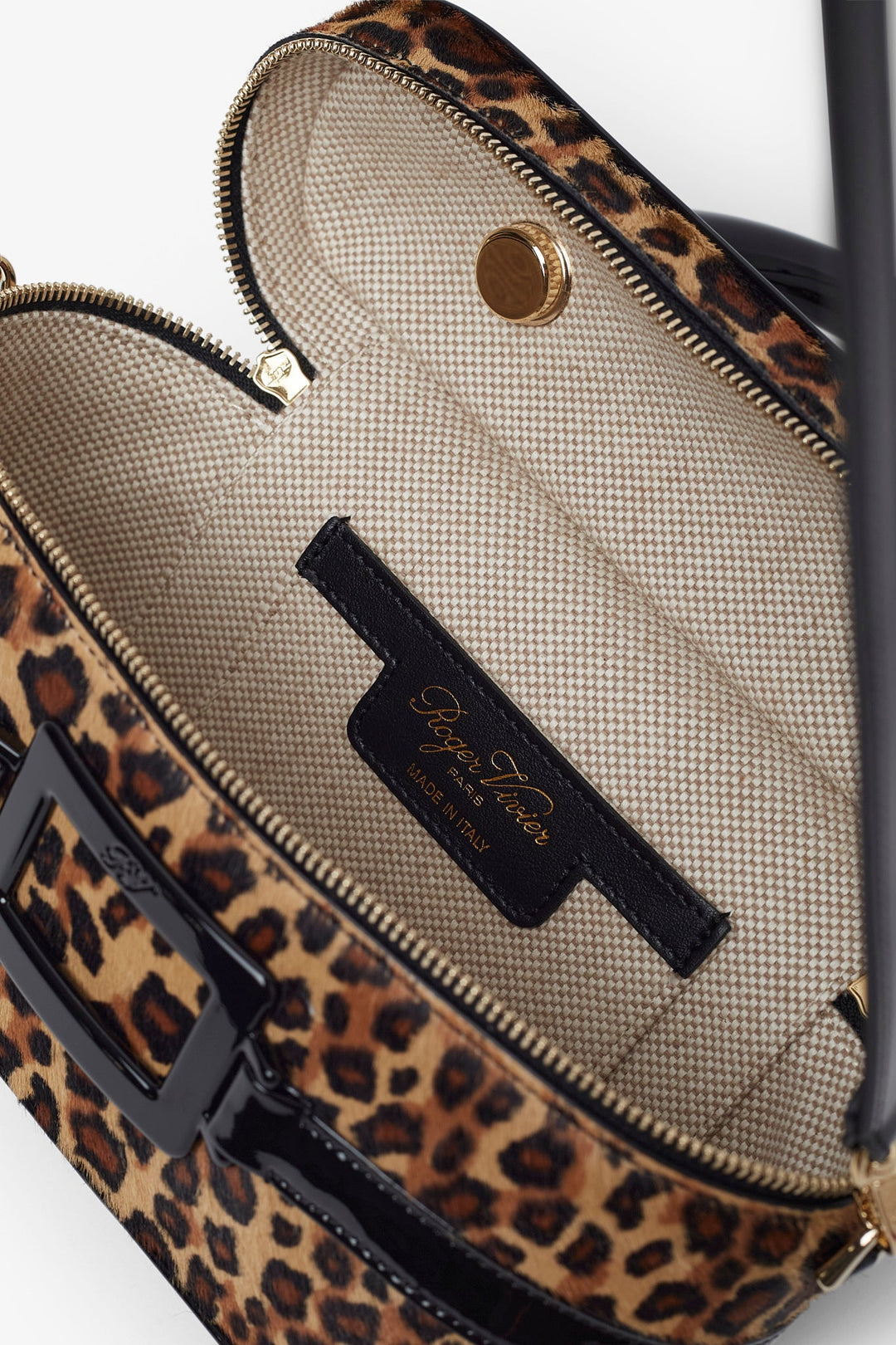 Roger Vivier | Belle Vivier vanity leopard mini bag | Savannahs