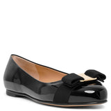 Varina bow patent ballet flats