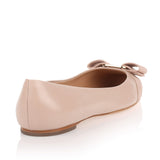 Varina beige leather ballerinas