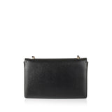Ginny black leather shoulder bag