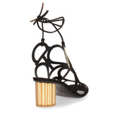 Vinci 55 Suede Black Sandal