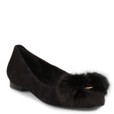 Varina F black suede ballerinas