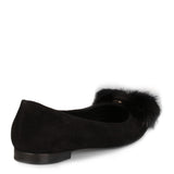 Varina F black suede ballerinas