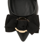 Talla 70 black leather pumps
