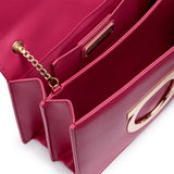 Thalia fuchsia leather Gancini shoulder bag