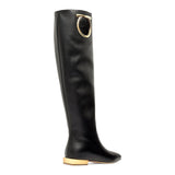 Avio black leather boots