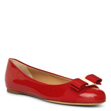 Varina bow patent ballet flats