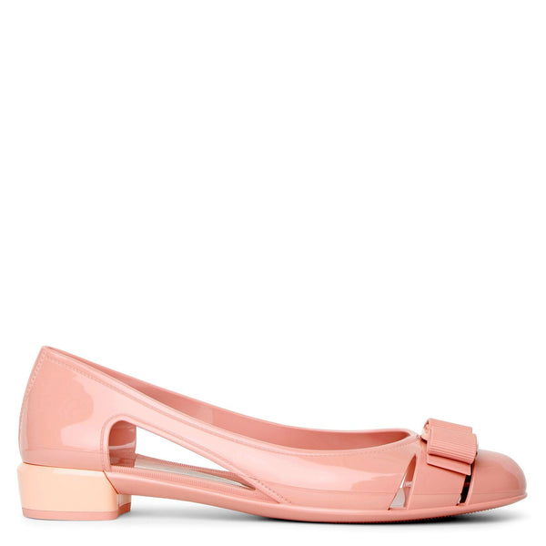 Ferragamo | Vara Jelly desert rose flats | Savannahs