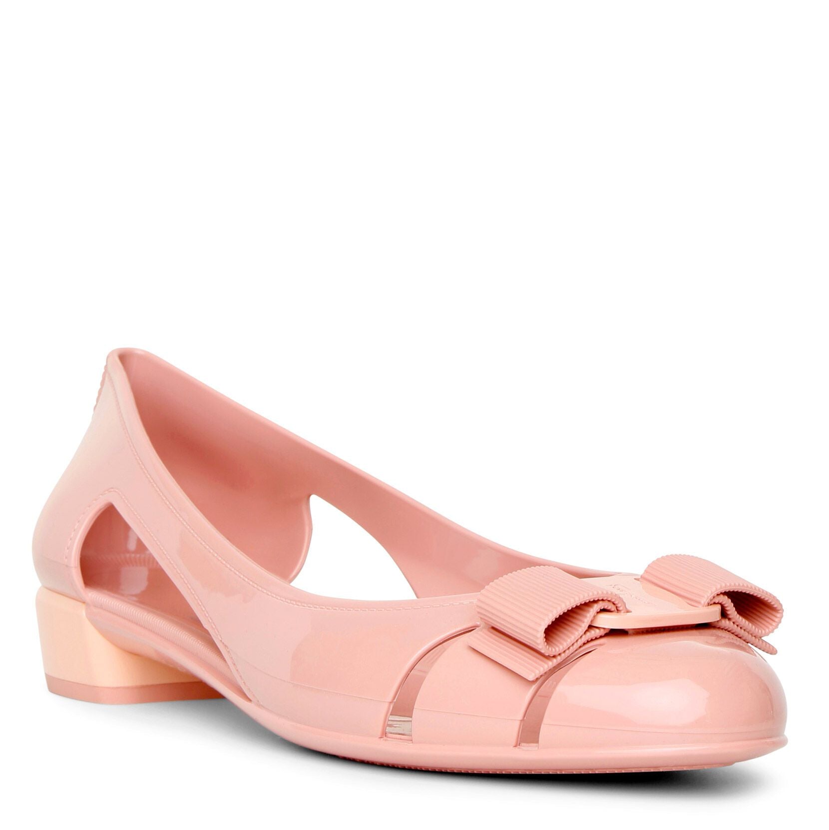 Ferragamo | Vara Jelly desert rose flats | Savannahs