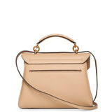 Margot Gancini top handle beige bag