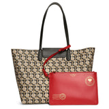 Gancini logo tote bag