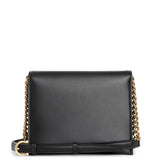 Trifolio crossbody black leather bag