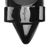 Viva patent black leather flats