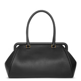 Frame leather shoulder bag