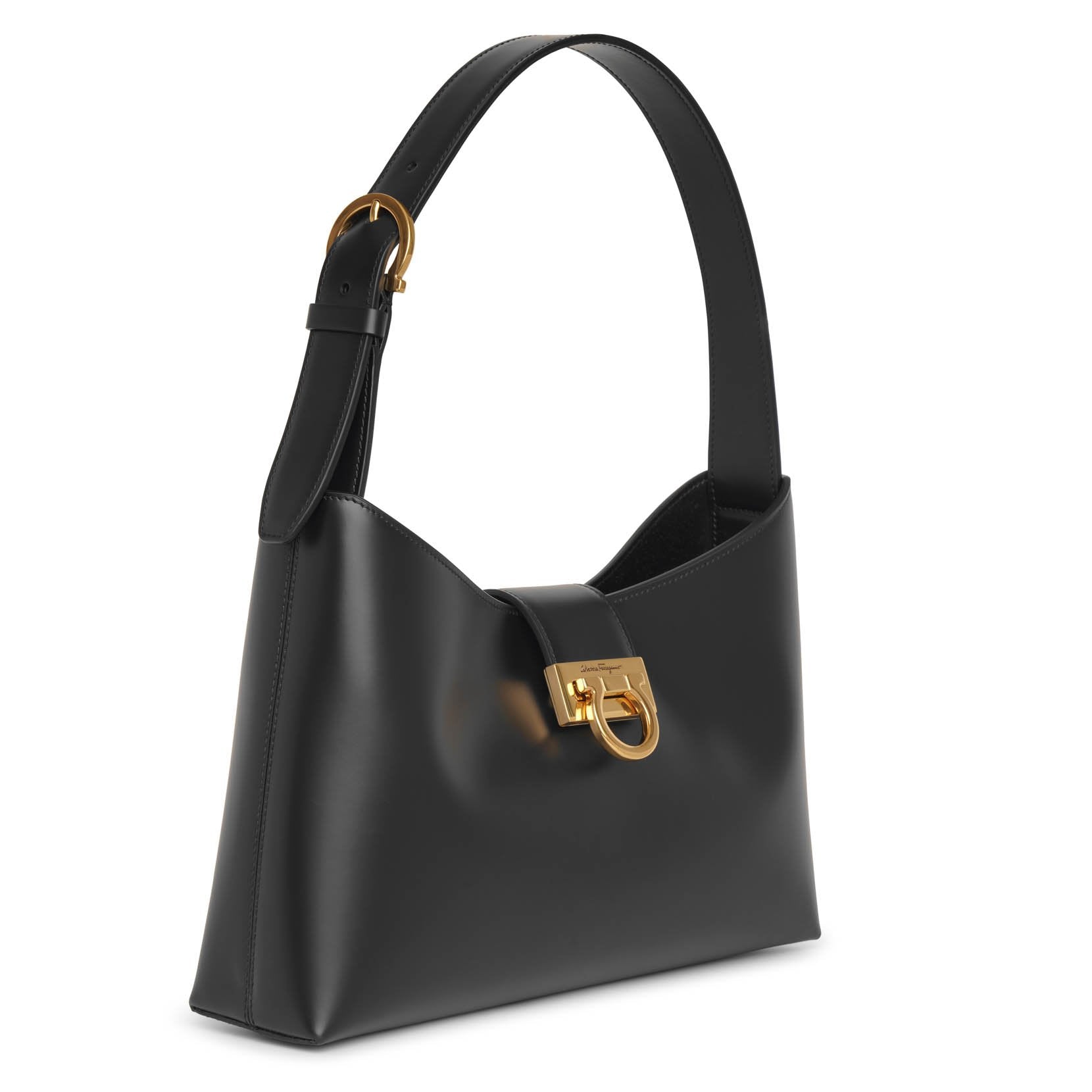 Ferragamo | Trifolio black shoulder bag | Savannahs