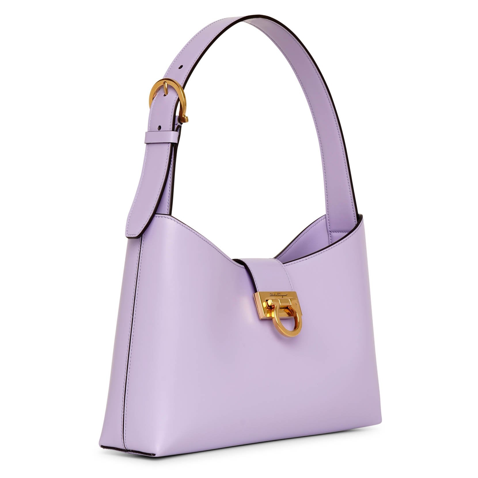 Ferragamo | Trifolio spring lilac shoulder bag | Savannahs