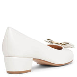 Vara 22 white leather pumps