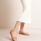 Ballerina new blush leather flats